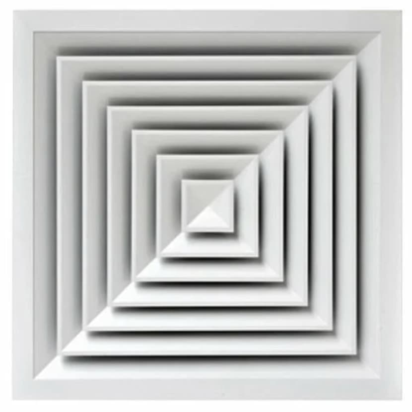 60x60 cm Kare Anemostad Dampersiz - Dış Ölçü